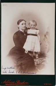 Elizabeth Hutchinson with her son, John Summerscales Hutchinson